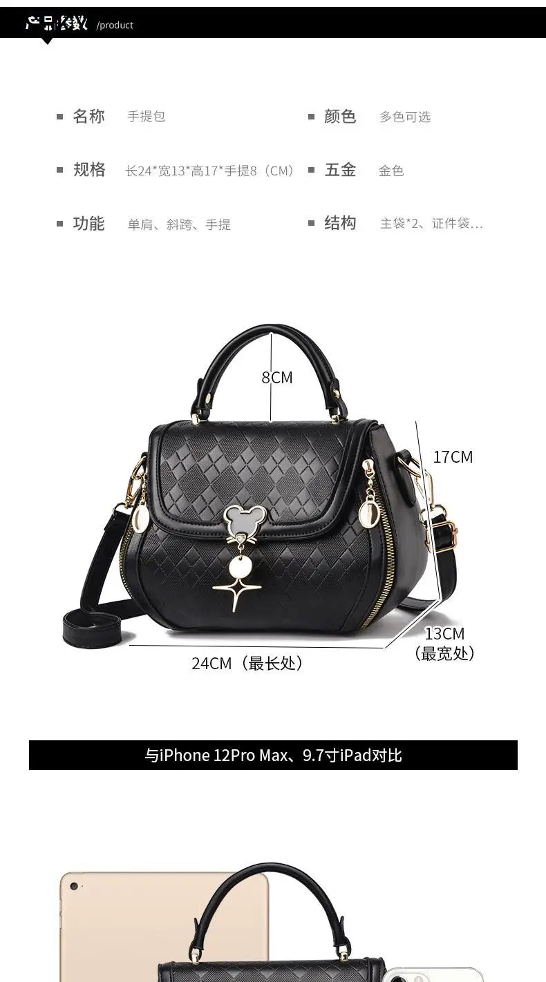 Women tote handbag bag  for women shoulder bag  sac a main femme luxury designer Genuine leather women's bag Bow Bucket bag Badiee Stylez