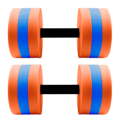 2pcs EVA Water Foam Floating Dumbbell Swimming Pool Water Weight Aerobics Automatic Float Aquatic Barbell Swim Fitness Dumbbell