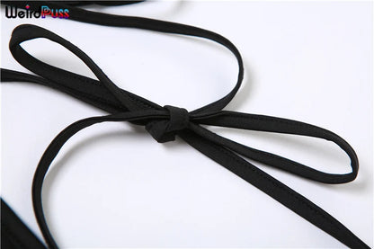 Weird Puss Cross Halter Women Tank Tops Hollow Out Backless Sleeveless Irregular Mesh Patchwork Solid Sexy Wild Party Clubwear