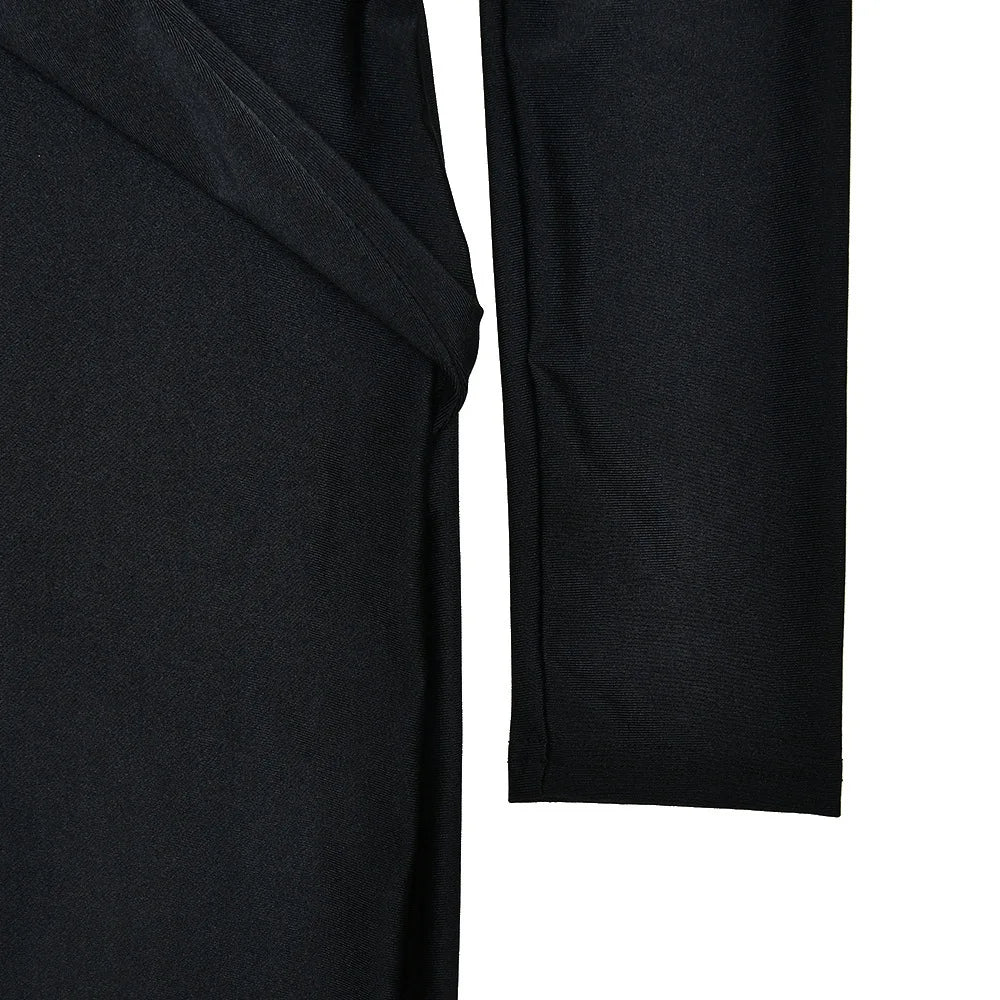 JUISSA MO Sexy Deep V-neck Ruched Women Jumpsuit Long Sleeve High Waist Playsuit Female Winter Bodycon Elegant Sporty Clothing Badiee Stylez