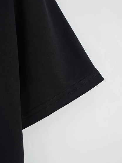 New York Letter Print Crop T-shirt, Casual Crew Neck Short Sleeve Top, Women's Clothing