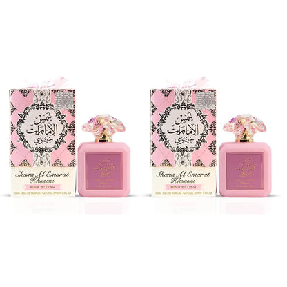 Ard Al Zaafaran Arabian Perfume Pink Blush Shams Al Emarat Khususi Blush Perfume for Women Eau De Parfum - 100 ML (3.4 OZ) - Badiee Stylez