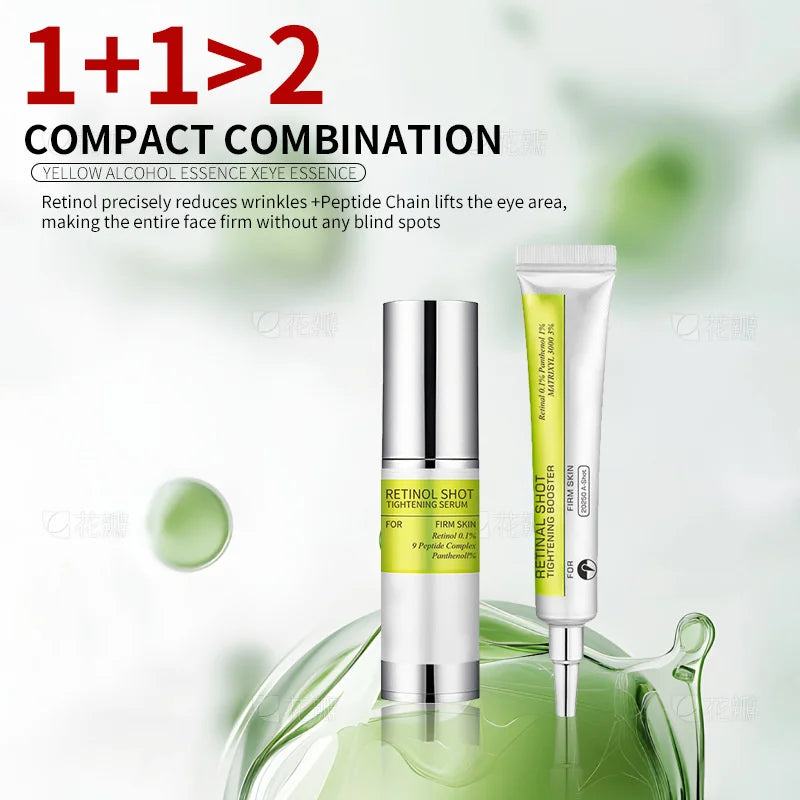 Retinol Shot Tightening Booster For Firm Skin Face Serum Eye Cream Moisturizing Anti Aging Wrinkles Dark Circles Puffiness Care
