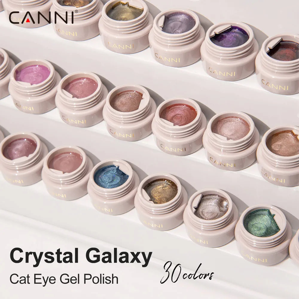 CANNI New 18ml Long Wear No-wipe Bright Topcoat Peeloff Base coat 5g Crystal Magnetic Cat Eye Gel Sparkling Glitter Varnishe