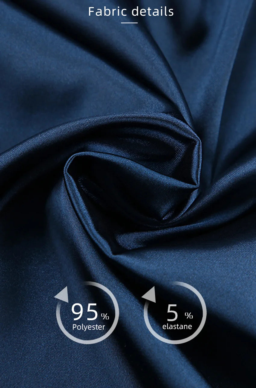 Shorts Nightgown Three-piece Set, Imitation Silk, Loungewear, Feather Pajamas