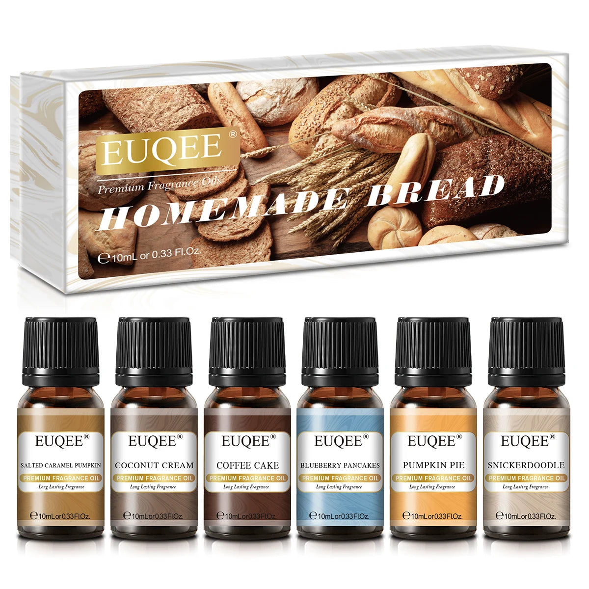 EUQEE 10ML Men's Fragrance Oil For Car Diffuser,Making Candle Leather Forest Pine Coffee Cake Cedarwood Bay Rum 1pcs/3pcs/6pcs - Badiee Stylez