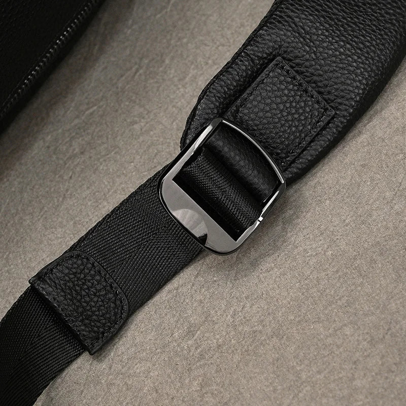 Hot Sale 15.6" Men Laptop Backpack Genuine Leather Waterproof Backpack Fashion Travel Bags School Bag Leather Bookbag Daypack