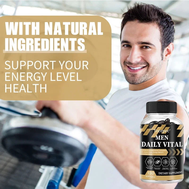 Men's Daily Fitness Advanced Formula with Vitamins, Minerals, Sports Blend, Energy and Antioxidant Blend, Nutritional Supplement