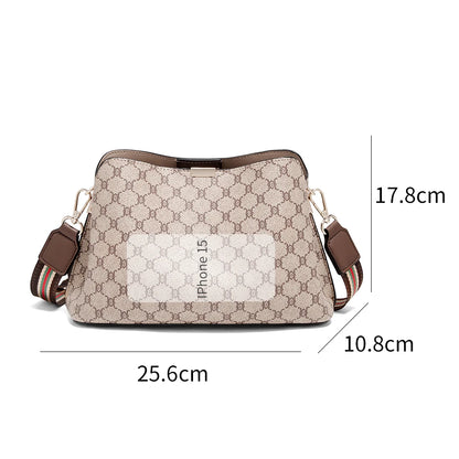 FOXER Monogram Women Shoulder Tote Bag 2025 Fashion Commuter Female Large Crossbody Purse for Mom