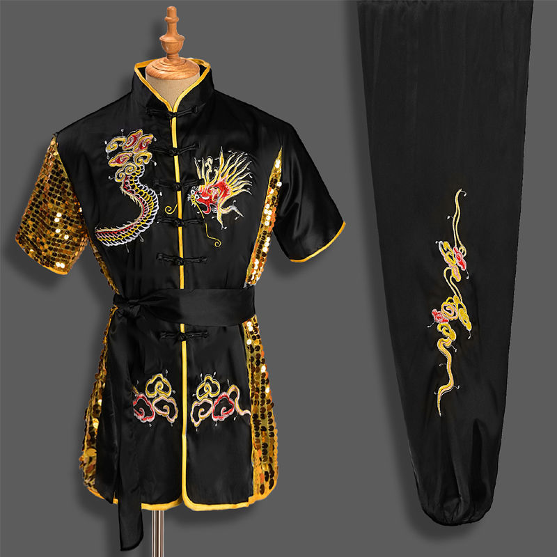 Men Women Chinese Traditional Dragon Wushu Uniform Kung Fu Clothing Set Martial Arts Uniform Tai Chi Kleding Taoist Shaolin Badiee Stylez