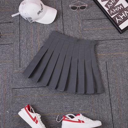 Harajuku 0Women Pleat Skirt 0Preppy Style Plaid 0Mini Cute Japanese School Uniforms Ladies Jupe Kawaii 8810-5SHU