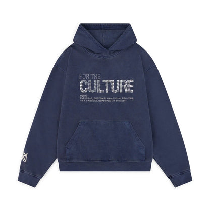 Y2K Retro Style Hoodie 2025 Fashion Street Casual Pullover Jacket with Letter Hot Stamping Design Blue