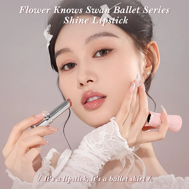Flower Knows Swan Ballet Series Shine Lipstick