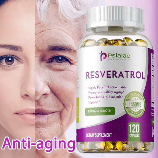 Resveratrol Extract - Helps Support Cardiovascular Health, Promotes Skin Radiance, and Antioxidants