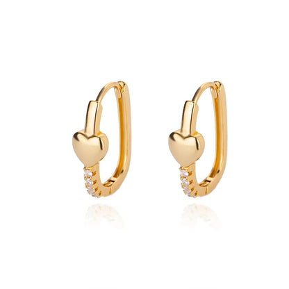 Luxury Star Pendientes Earrings For Women Girl Stainless Steel Minimalist Hoop Piercing 2025 New In y2k Jewelry aretes de mujer E2303G-3 CHINA