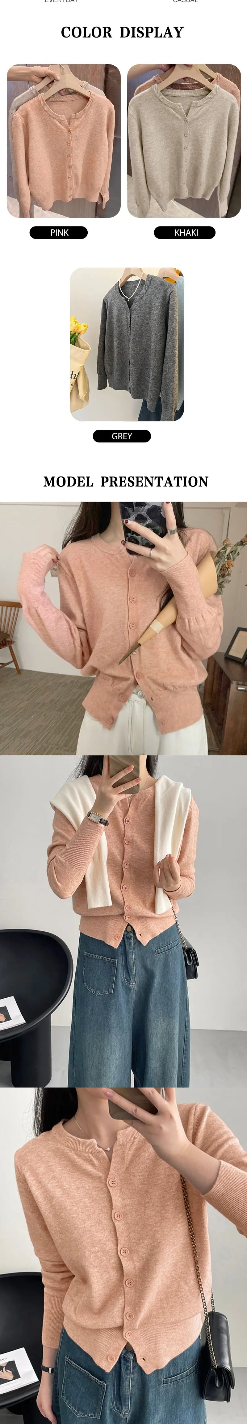 New Fashion Women's Thin Fleece Knit Loose Short Cashmere Sweater Round Neck, Warm Korean Sle Casual Female Sweater Top Cloting Badiee Stylez