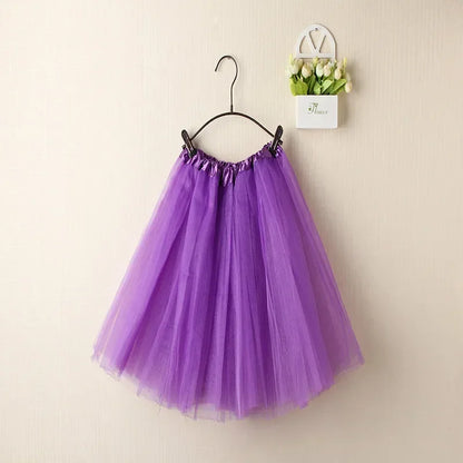 Women Summer Vintage Tulle Skirt Adult Fancy Ballet Dancewear Party Costume Ball Gown Mini Skirt dark purple One Size