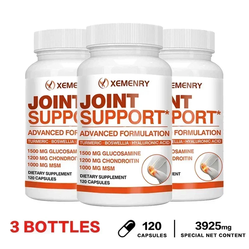 Joint Support Capsules Supplement - Arthritis Relief, Relieves Joint Pain, for Joint Health, Enhances Immunity & Muscle Health 120 Capsule-3bottles