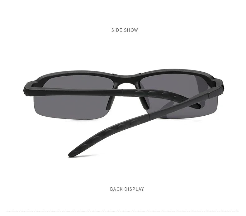 1/2PCS Night Vision Glasses Men Anti-Glare Driving Goggle Half Frame Polarized Sunglasses for Driver UV400 Day and Night Glasses Badiee Stylez