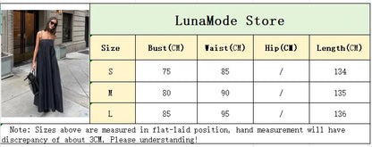 Solid Backless Spaghetti Strap Dress Women's Fashion Loose High Waist A-line Vestidos Summer Lady Holiday Street Robes 2025 New