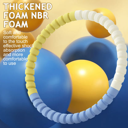 3/4/5/6 Tubes Portable Hula Circle Detachable Exercise Hoops for Children Body Building Sports Hoop Adult Waist Loss Weight Hoop