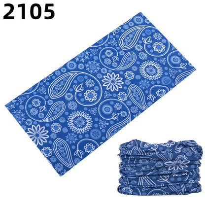 2101Unisex Climbing Hiking Scarf Sport Headwear Bandanas Motorcycle Turban Hand Band Magic Scarves Outdoor Cycling Headband Mask 2105
