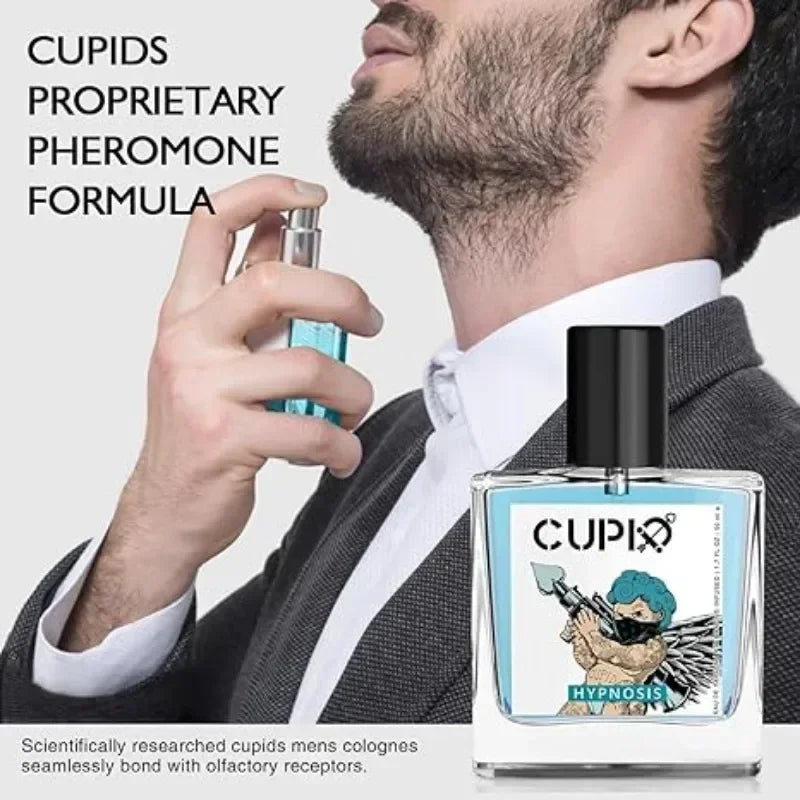 50ml Original Cupid Men's Pheromone Cologne Lasting Mature Hypnotic Rich Fragrance High Quality Hombre Perfume Body Spray - Badiee Stylez