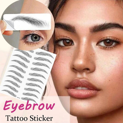 4D Hair-Like Eyebrow Stickers Waterproof Eyebrow Tattoo Water Transfer Eye Brow Enhancer Long Lasting Korean Cosmetics
