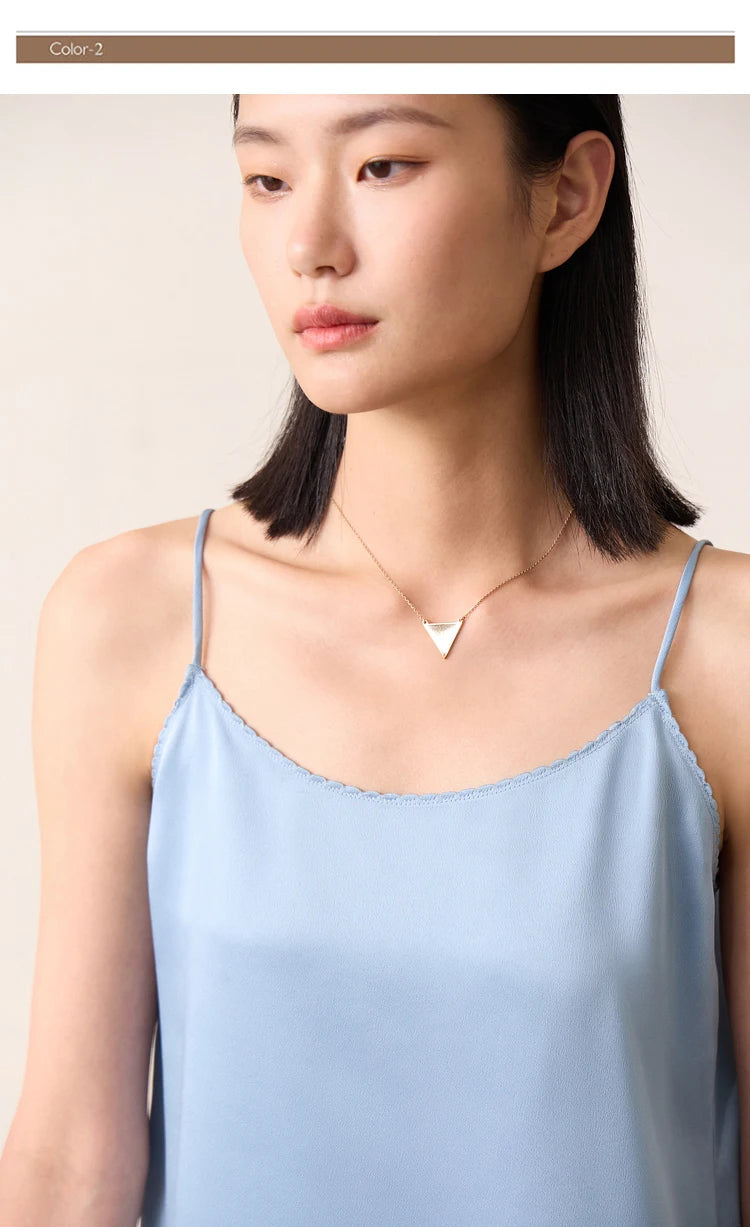 AMII Minimalism Sleeveless Top Women 2024 Summer New Camisole&Vest Office Lady Straight Chiffon Casual Female Clothing 12140330