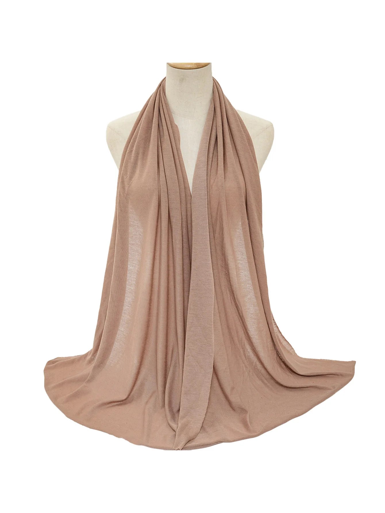 Hot selling stretch jersey turban african headband solid color super soft extra long breathable headband for women