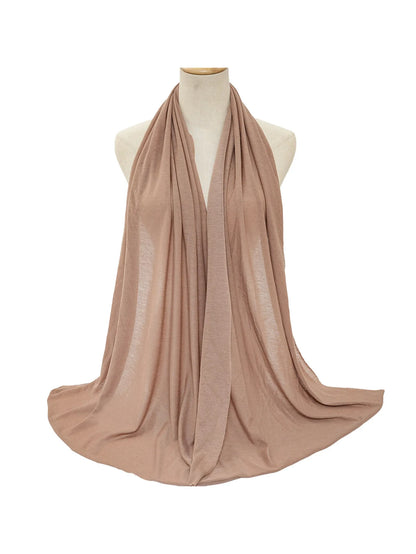 Hot selling stretch jersey turban african headband solid color super soft extra long breathable headband for women