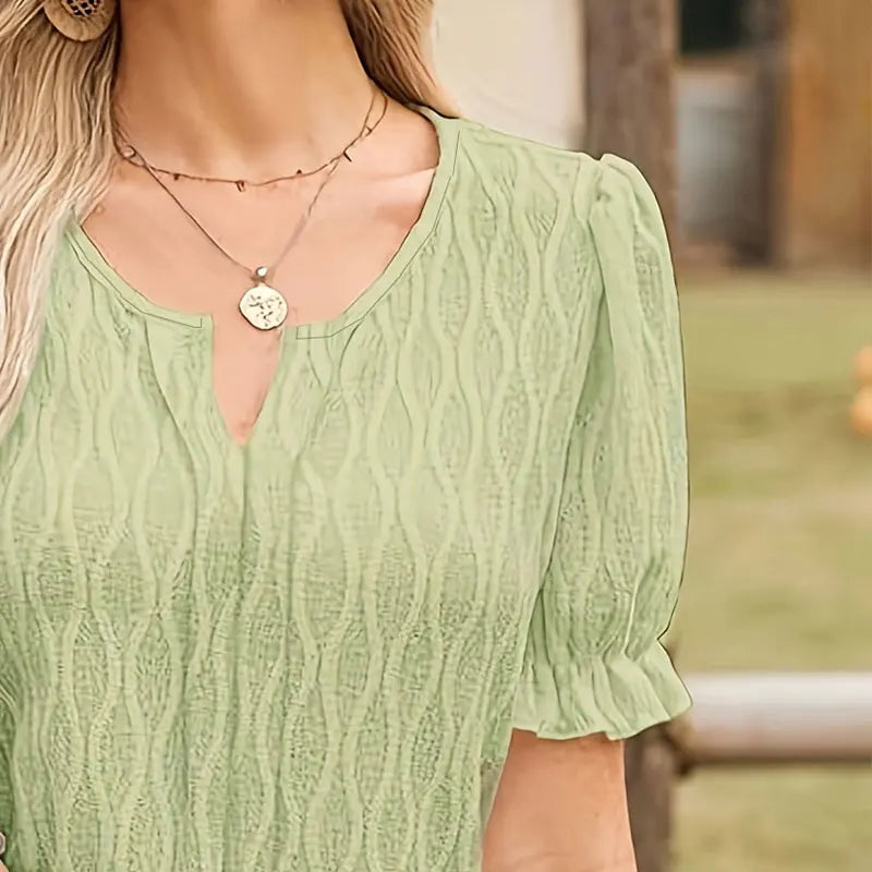 Women's Plus Size Woven Shirt Soft Breathable Comfortable for Casual Wear