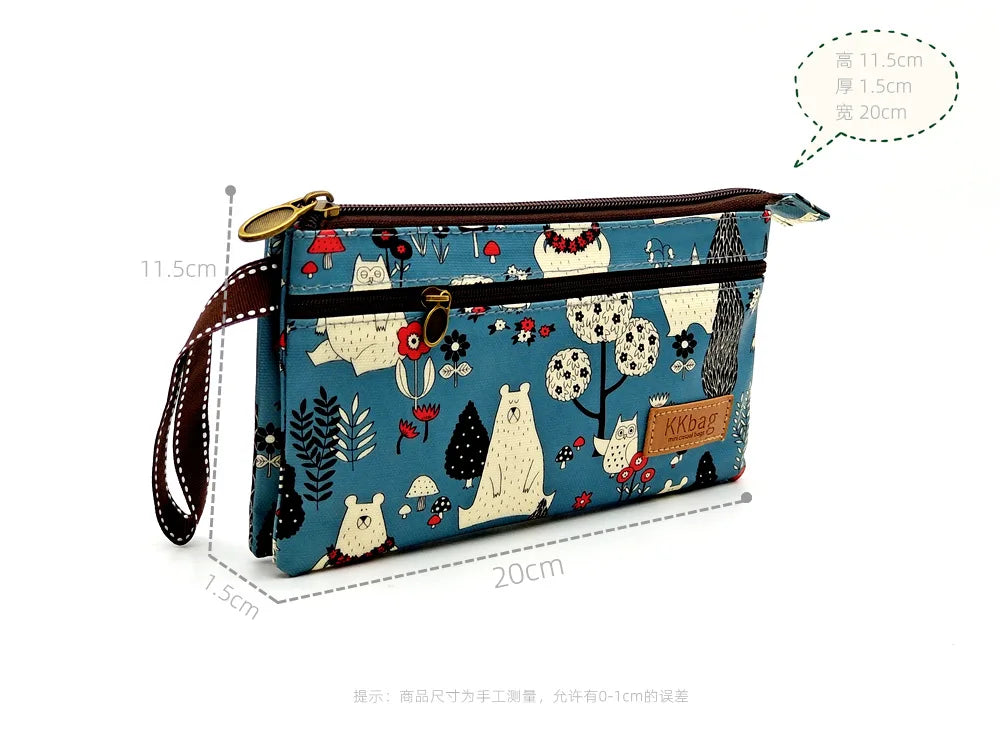 Polyester Waterproof Women's Coin Bag Ladies Organizer Wallet Female Phone Purse Money Pouch Clutch Handbag Carteira for Girls