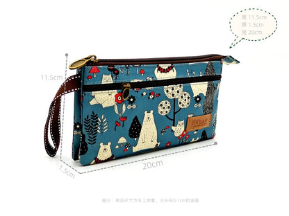 Polyester Waterproof Women's Coin Bag Ladies Organizer Wallet Female Phone Purse Money Pouch Clutch Handbag Carteira for Girls