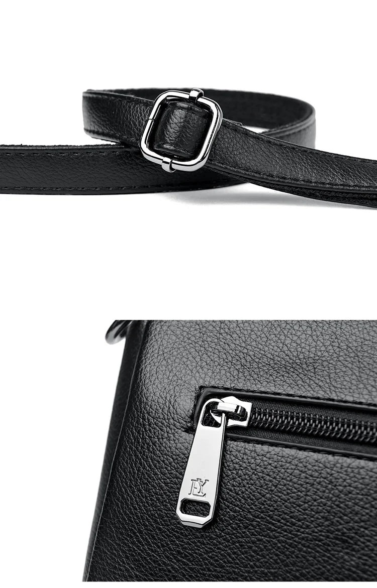 Versatile PU Crossbody Bag for Women Stylish High Quality Brand Design Zipper Solid Color Pattern Casual Daily Use Shoulder Bag - Badiee Stylez