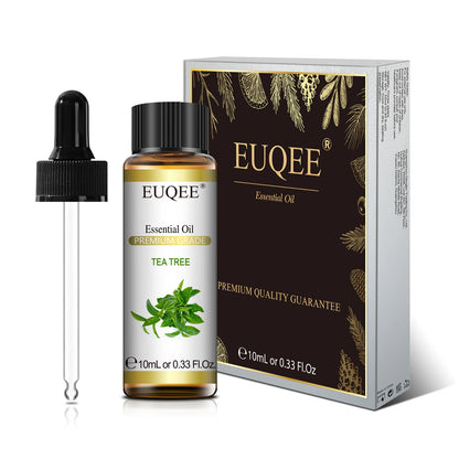 EUQEE 10ml Natural Plant Essential Oil with Dropper For Diffuser Humidifier Lavender Jasmine Eucalyptus Vanilla Essential Oils - Badiee Stylez