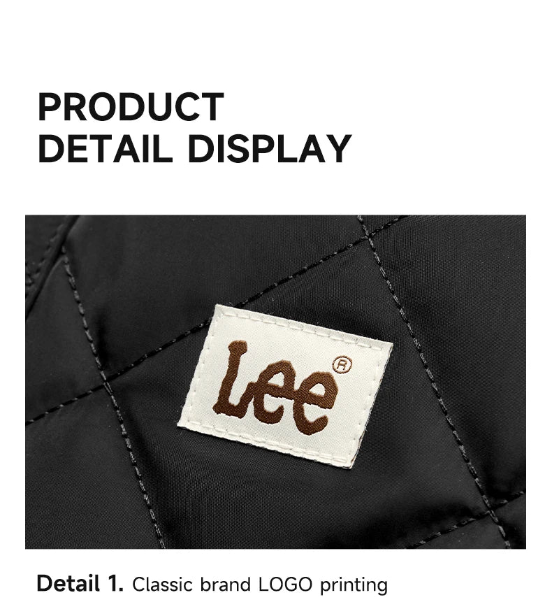 LEE Large Soft Puffer Bag Women Big Size College Students Laptop Book Quilted Tote Bag Lady Down-filled Shopping School Bags