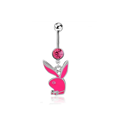Belly Button Rings for Women Bunny Navel rings Gold color Rabbit Belly Rings Gem stone Belly Piercing Jewelry Body Jewelry 12