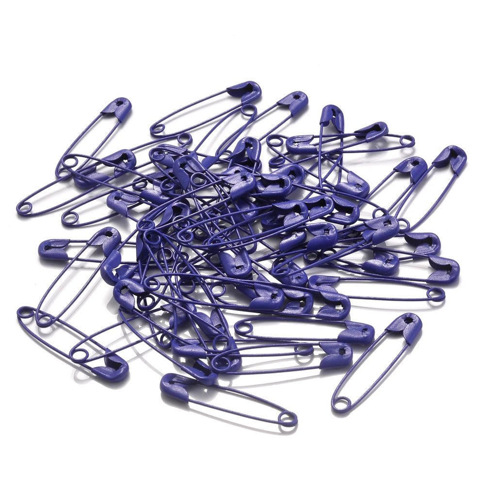 30pcs 6x30mm Colorful High Quality Safety Pins Paper Clip DIY Sewing Tools Metal Needles Large Safety Pin Brooch Accessories 14