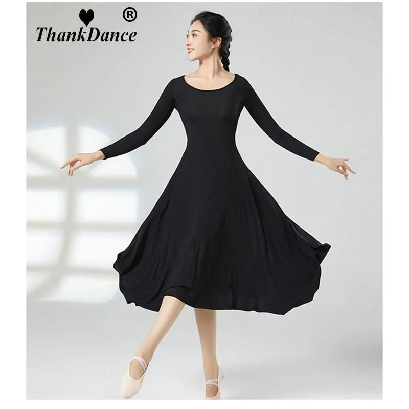 Modern Dance Ballroom Dancing Dress Women Standard Ballroom Dance Dress for Waltz/tango/foxtrot Performance Competition Dress Badiee Stylez