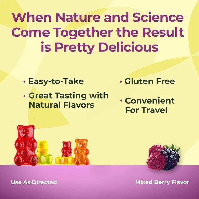 Laxative Gummies - Supports Intestinal Health, Relieves Constipation, Bowel Cleansing and Detoxification, Nutrient Digestion