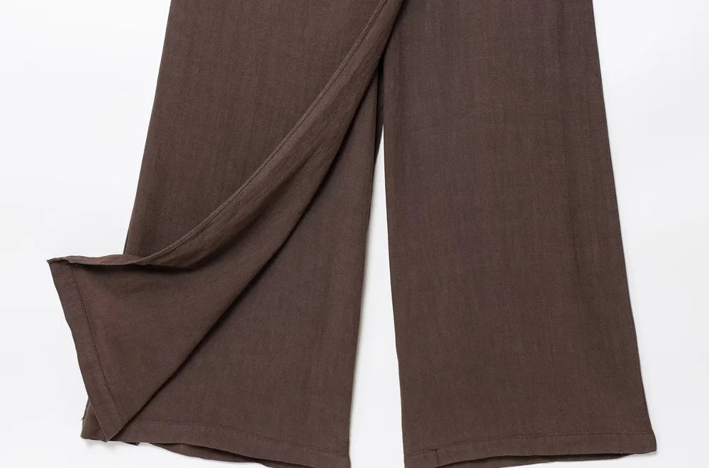 TRZA Women's Fashion Halter Neck Jumpsuit Backless Side Zipper Playsuit Buckle Detail Female Clothing