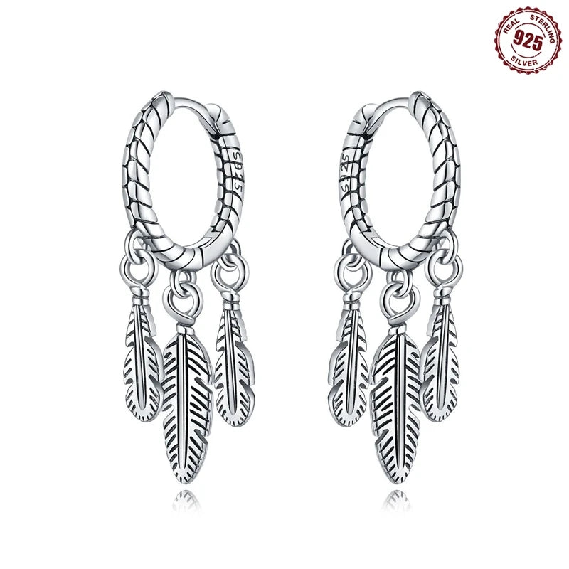 Earrings For Women Silver 925 Fashion Butterfly Snowflake Earrings Cubic Zircon Ear Studs Silver 925 Original Jewelry Gifts OTE4053