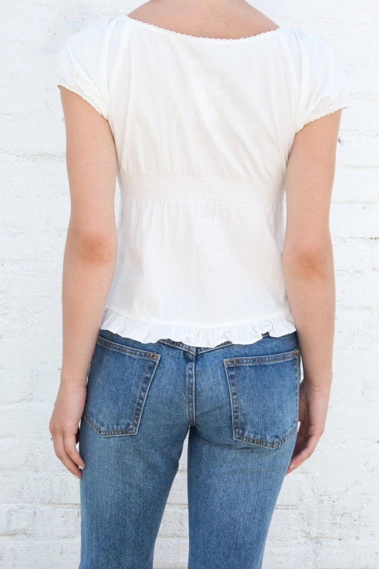 Womens Y2k Fairy Grunge Shirts Square Neck Short Sleeve Lace Patchwork Crop Top Vintage Aesthetic Clothes