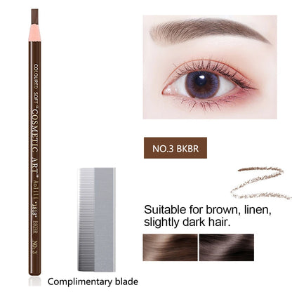 Eyebrow Pencil Waterproof Eyebrow Enhancers Long Lasting Brow Cosmetics Professional Makeup Brow Lift Feather Eyebrow Pencil NO.3 BKBR CHINA