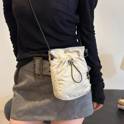 Nylon Crossbody Bag Soft Mini Phone Wallet Multifunctional Square Shoulder Bag Crossbody Purse Canvas Purse Messenger Bag