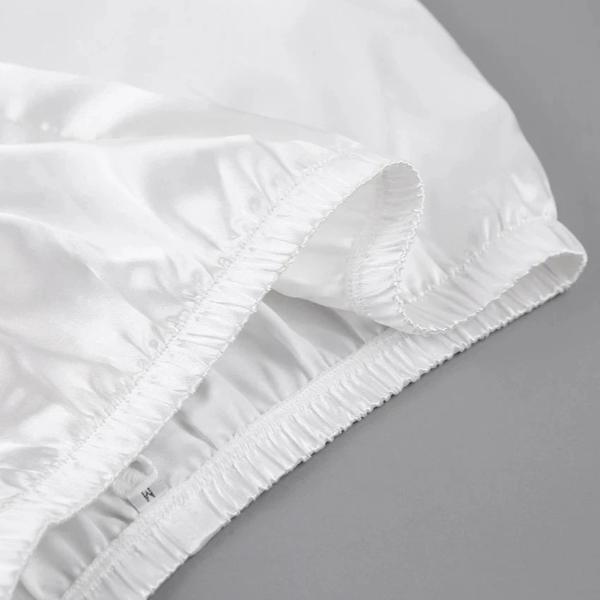 Satin Pajamas With Feathers Sleepwear Women Sets With Pants Black Spaghetti Strap Home Suit White Trouser Suits 2022