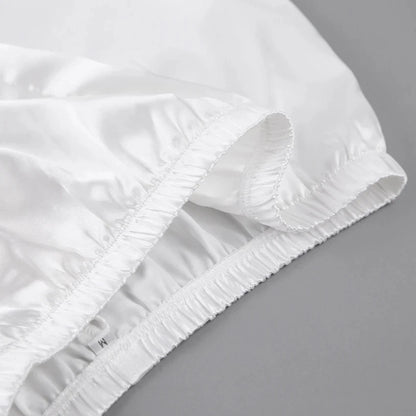 Satin Pajamas With Feathers Sleepwear Women Sets With Pants Black Spaghetti Strap Home Suit White Trouser Suits 2022