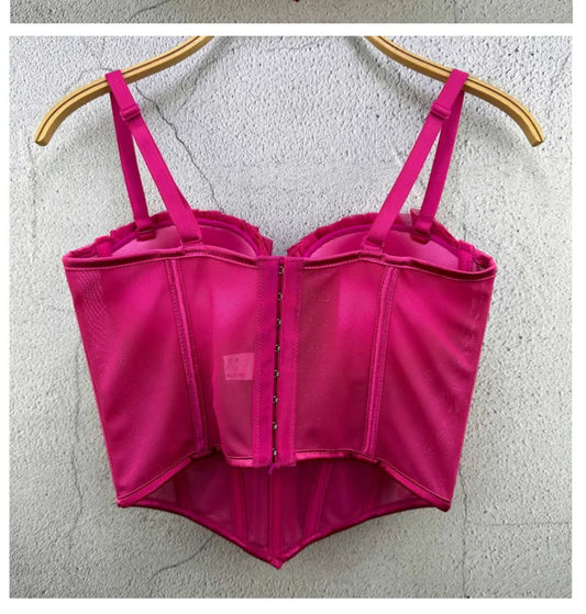 Y2k Top Women Clothing Sexy Tops Camis Tees Fashion Clothes Corset Streetwear Party Club Underwear Bustiers Slimming Lingerie