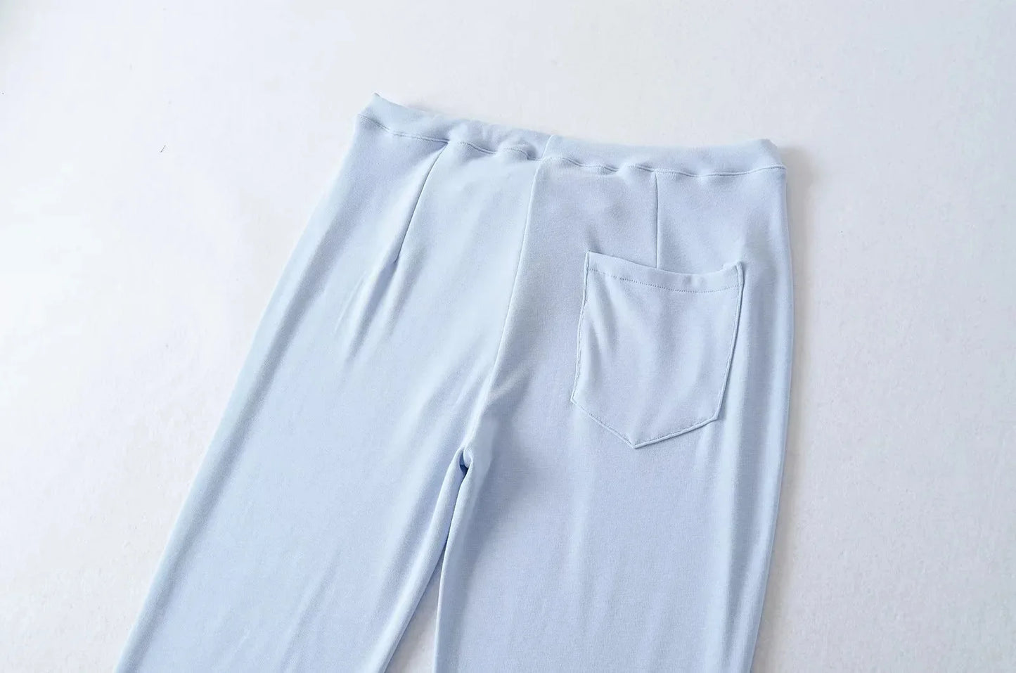 High waisted wide leg micro flared pants spring new style with a drooping feel, home stretch casual pants pantalones mujer